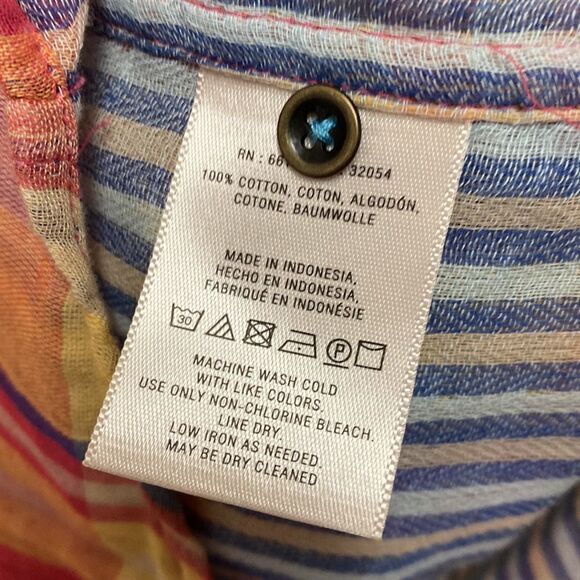 Anthropologie Holding Horses Plaid Button Down Shirt Size 2 - Picture 3 of 7